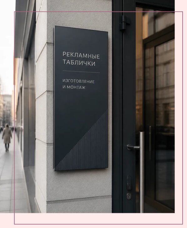 Рекламные таблички в Бийске по цене от 4674 р. | Аванза-Бск