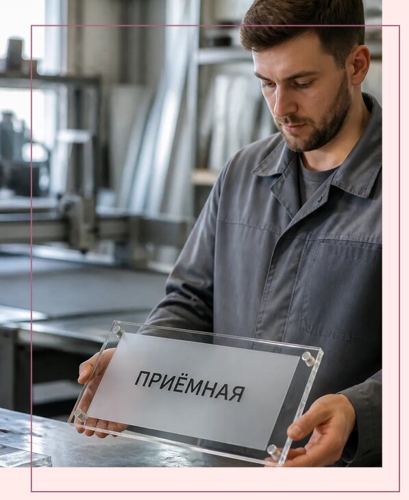 Таблички из оргстекла на заказ в Бийске от 4051 р. | Аванза-Бск